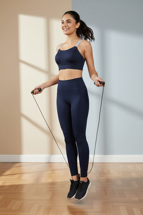 Zelocity High Impact Quick Dry Sports Bra - Black Iris — image 2